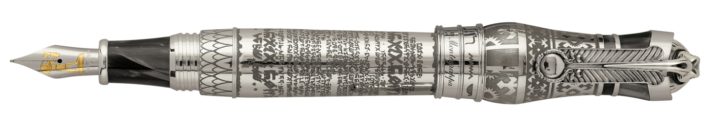 Montegrappa – Ancient Civilization “Thoth” Fountain Pen, Silver